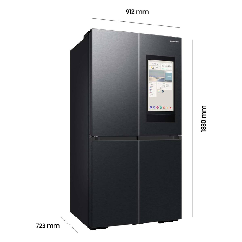 Samsung rf65dg9h0eb1ef 4 door refrigerator black inox-null