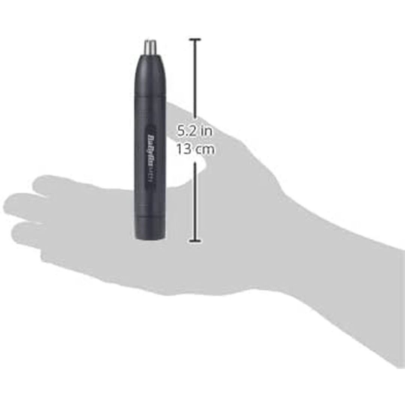 Product image: Babyliss τρίμερ μπαταρίας για μύτη, αυτιά, φρύδια με περιστροφικό μηχανισμό, αφαιρούμενο χτενάκι σε 2 μήκη & προστατευτικό κάλυμμα e652e, , medium-null