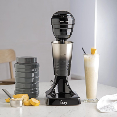 Izzy συσκευή φραπέ φραπεδιέρα caffeccino με 2 ταχύτητες 500ml μαύρο, , medium