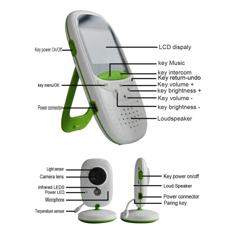 Product image: Vb602 baby camera monitor walkie talkie, , medium-null