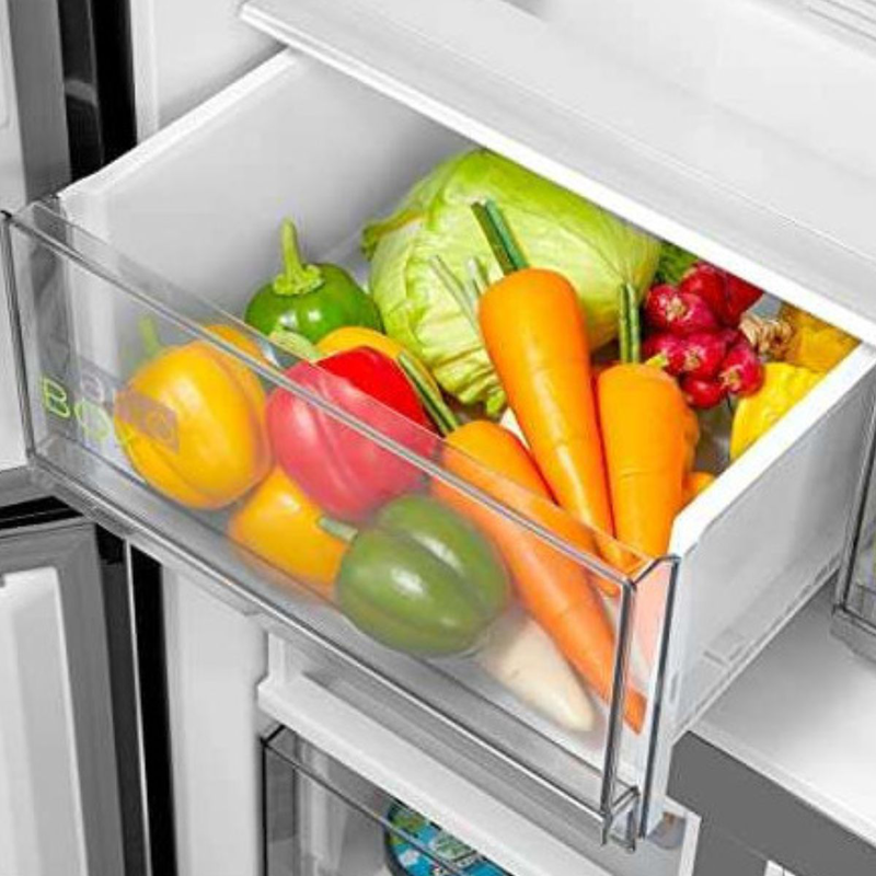 Midea ψυγείο 4 πορτών 515l inverter total no frost με smart cooling & Wi-Fi, inox mdrm691fie46 , , medium-null