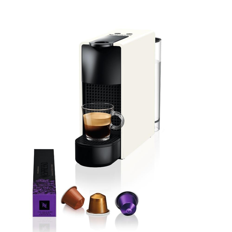 Nespresso essenza mini c30 espresso machine 1200w pressure 19bar for espresso and lungo pure white, , medium-null