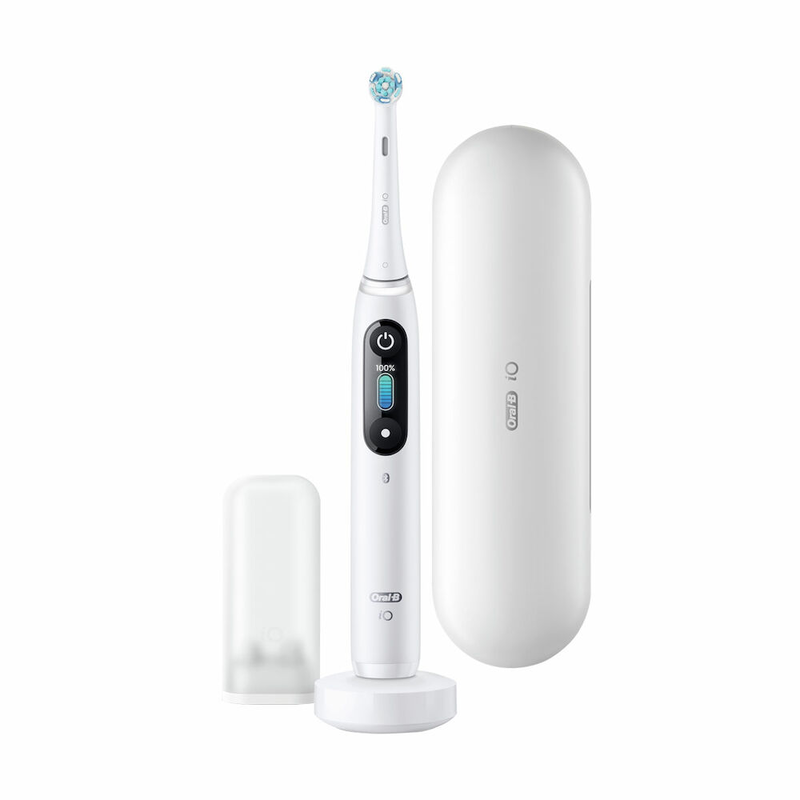 Oral-b iq8 magnetic white alabast toothbrush-null