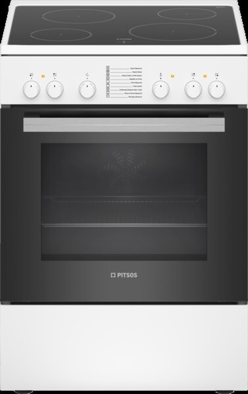 Pitsos free standing cooker phc009120 ceramic hob, , medium-null