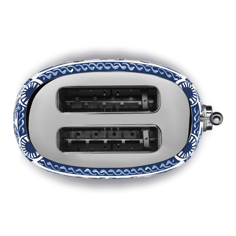Smeg 50's 2-slice toaster dolce&gabbana blu mediterraneo, , medium image number null