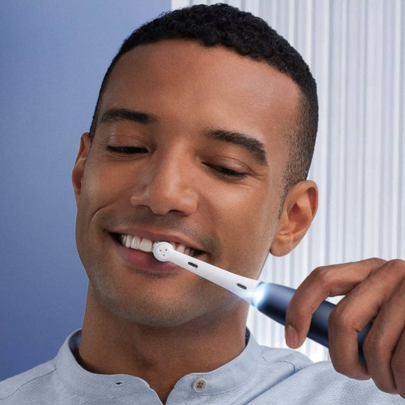 Product image: Oral-b io7 ηλεκτρική οδοντόβουρτσα μπλε με 5 λειτουργίες καθαρισμού και έξυπνο αισθητήρα πίεσης, , medium-null