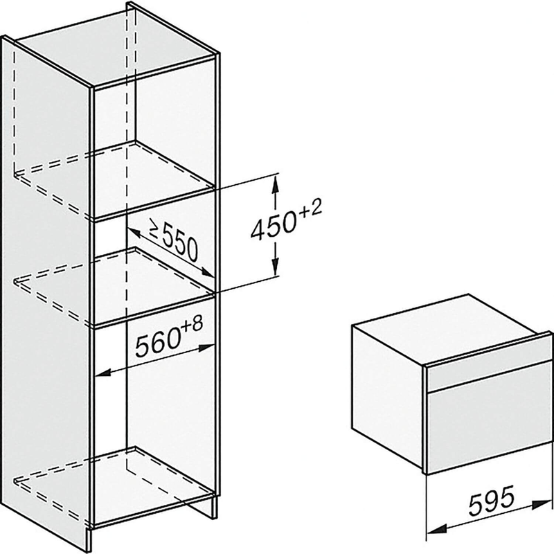 Miele dg 7440 built-in steam oven graphite grey, 40l, 11106440, , medium-null