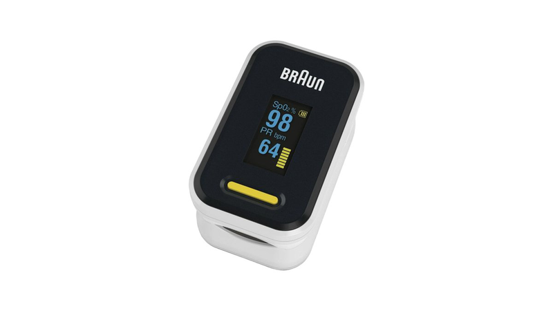 Braun pulse oximeter 1 spo2 heart rate blood oxygen saturation finger pr monitor - οξυμετρο κυπροσ, , medium-null