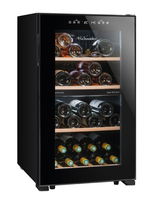 Ls51.2z black wine cellar double zone 50 bottles, (wxdxh cm)&nbsp;48x56.5x83.8cm, , medium