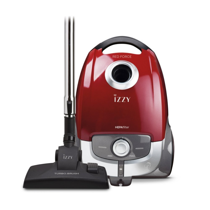 Izzy ηλεκτρική σκούπα 700w με σακούλα 4lt κόκκινη, , medium-null