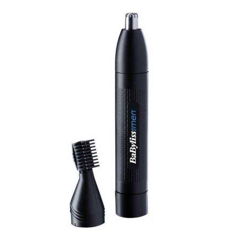 Product image: Babyliss τρίμερ μπαταρίας για μύτη, αυτιά, φρύδια με περιστροφικό μηχανισμό, αφαιρούμενο χτενάκι σε 2 μήκη & προστατευτικό κάλυμμα e652e, , medium-null