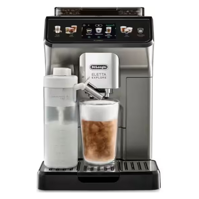 Delonghi ecam450.86.t eletta explore fully automatic coffee maker, Silver, medium