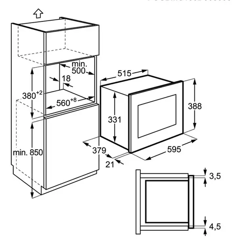 Aeg msb2547d-m build in microwave-null