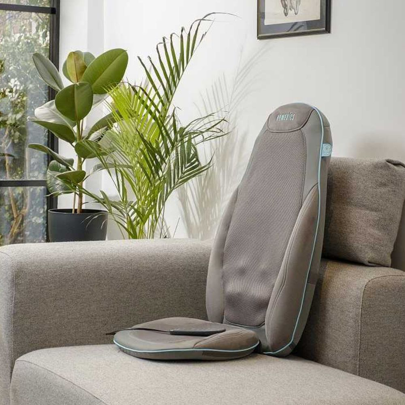 Homedics κάθισμα μασάζ shiatsu με ζελέ και θερμότητα φυσική αίσθηση μασάζ πλάτης & αυχένα, , medium-null