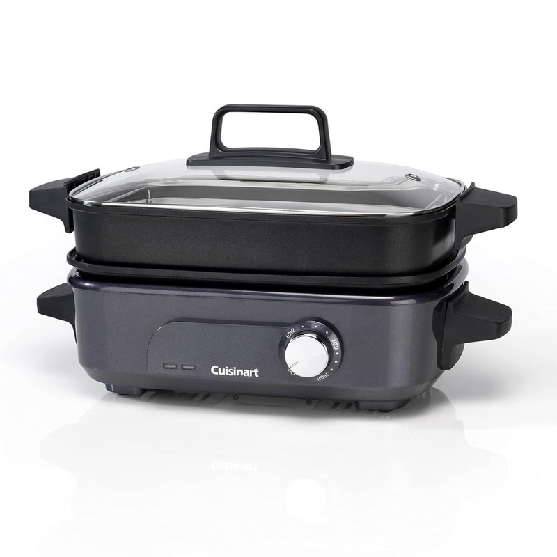 Cuisinart 2 σε 1 γκριλιέρα & πολυμάγειρας 1000w με 6 αξεσουάρ για απόλυτη ευελιξία στην κουζίνα, , medium-null