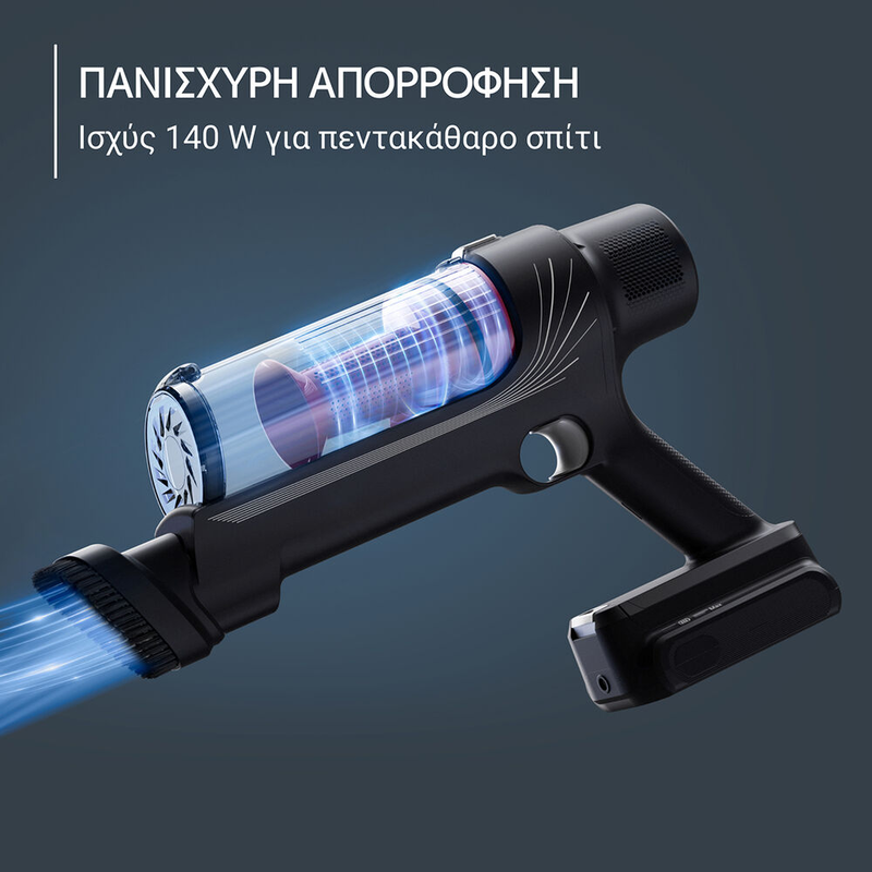 Rowenta rh6a83 stick vacuum 140w 45 min 440 ml cyclonic technology black-null