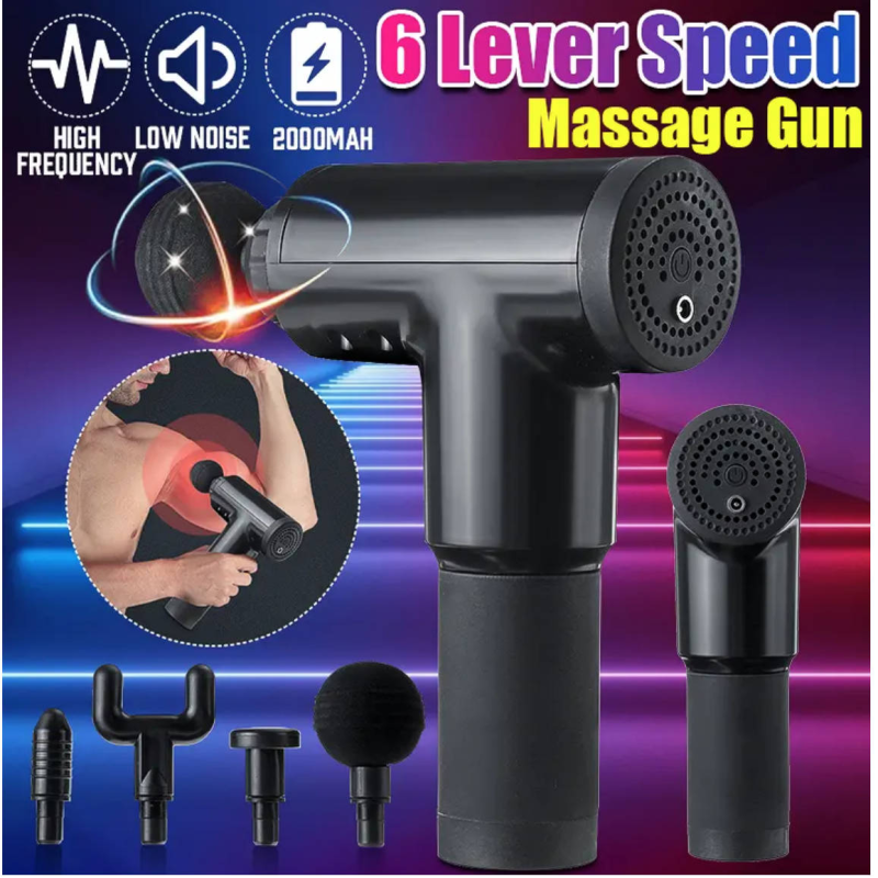 Fascial gun kh-320 muscle massager με 6 ρυθμιζόμενα επίπεδα ταχύτητας, , medium image number null