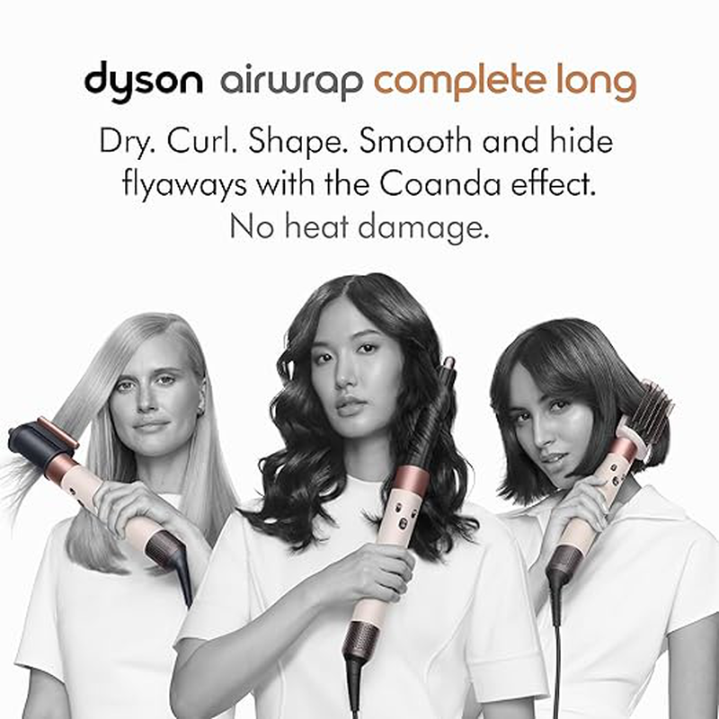Dyson Airwrap&trade; multi-styler and dryer complete long diffuse (nickel/copper), , medium-null