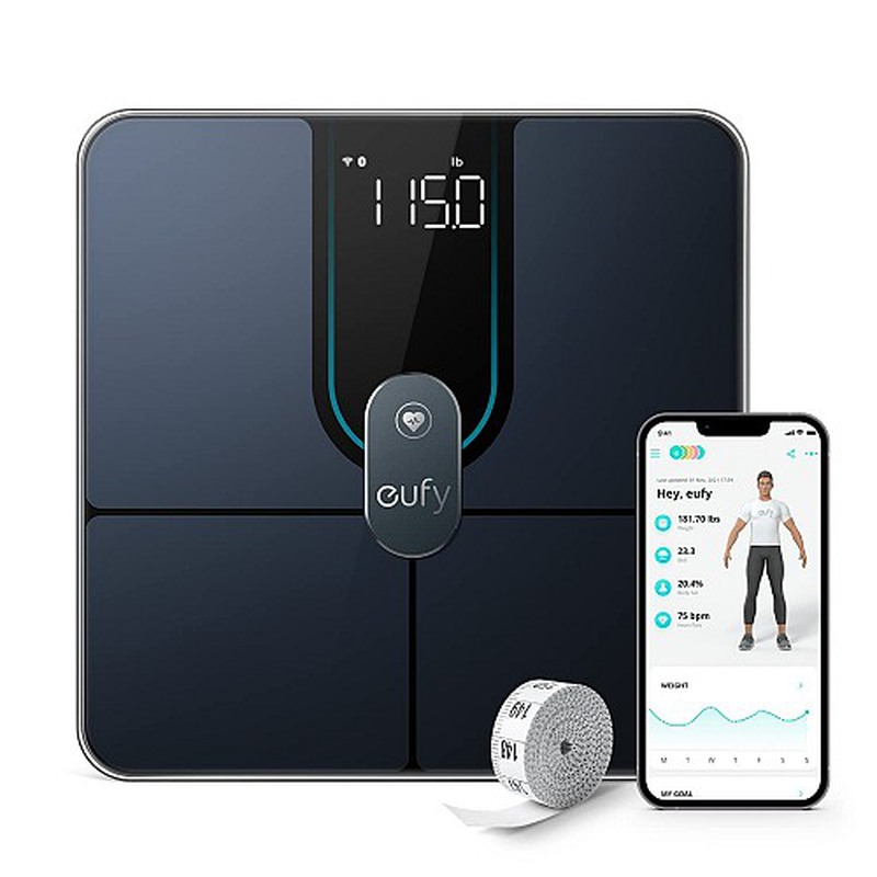 Anker eufy smart body scale p2 pro black, , medium-null