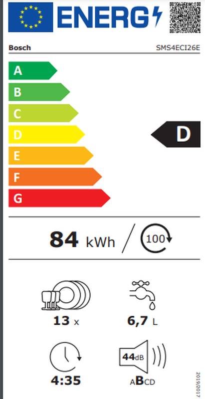 Bosch sms4eci26e series 4 free standing dishwasher 60 cm, inox, 5 years quarantee, , medium-null