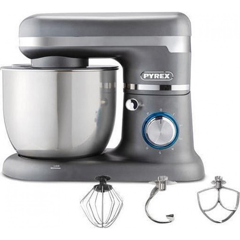 Pyrex sb-1010 κουζινομηχανή 1000w με ανοξείδωτο κάδο 5lt silver, , medium image number null