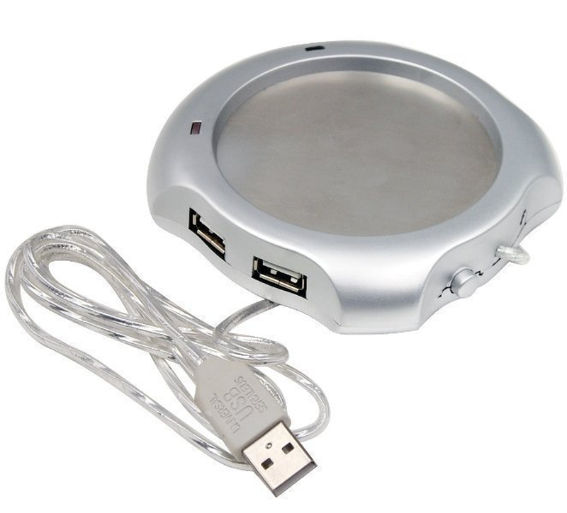 Συσκευή διατήρησης ζεστού ροφήματος + 4x USB hub - USB hub & warmer, , medium-null