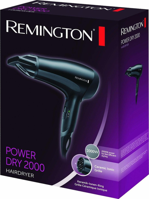 Remington d3010 power dry 2000w hair dryer, , medium-null