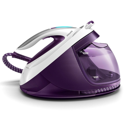 Philips perfectcare elite plus σύστημα σιδερώματος υψηλής απόδοσης 7.5b 2700w 1.8l με τεχνολογία optimaltemp & δυναμικό ατμό χρώμα μωβ gc9660/30, , medium