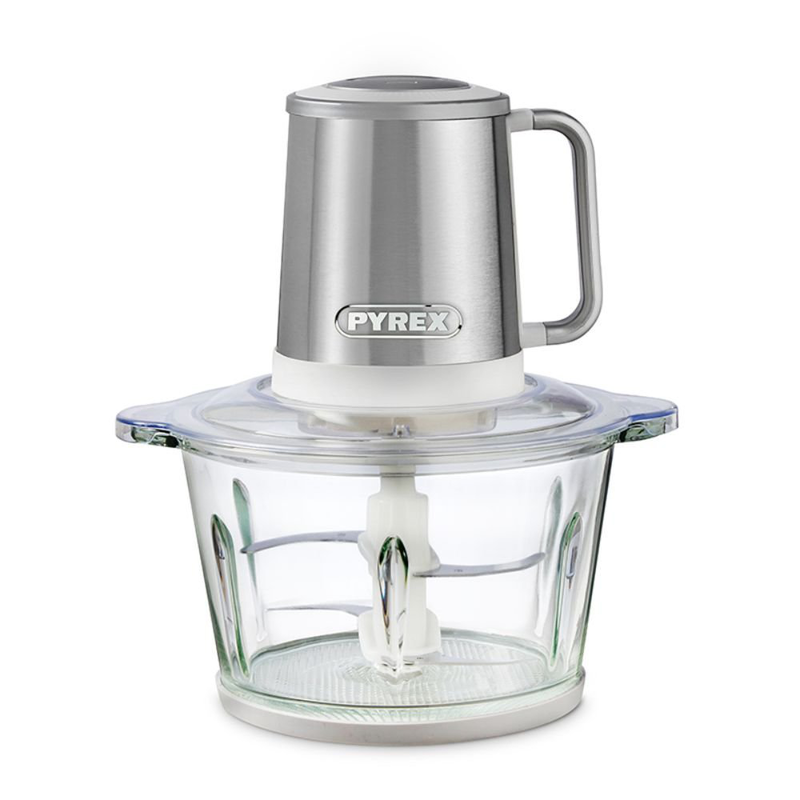 Pyrex πολυκόφτης multi γυάλινος 1,8l sb-227 ασημί – ιδανικός για εύκολο ψιλόκοψιμο, , medium-null