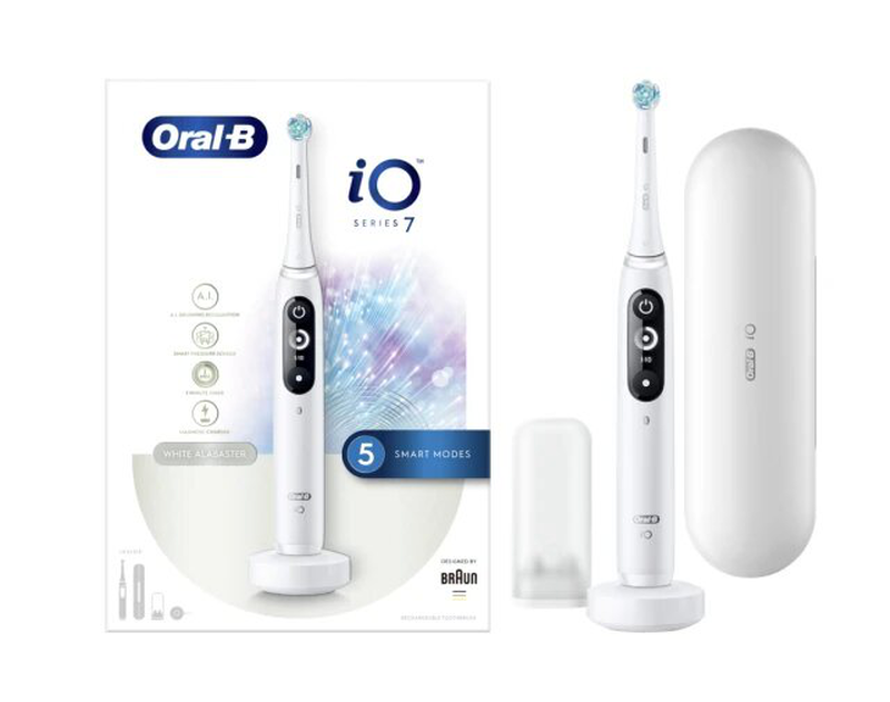 Oral-b iq7 magnetic white alabast, , medium image number null