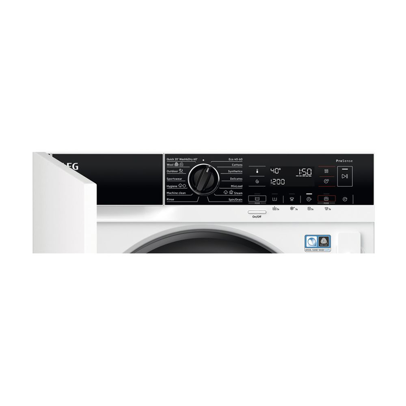 Aeg washer dryer integrated 8kg 1400rpm l7wbe68si, , medium-null