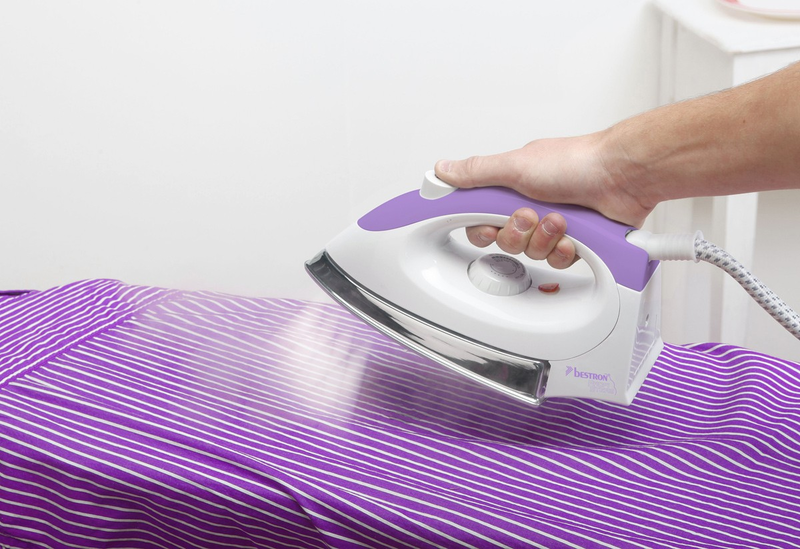 Bestron ast9000 steam iron 2600w with stainless steel soleplate and continuous steam supply 80g/min, , medium-null