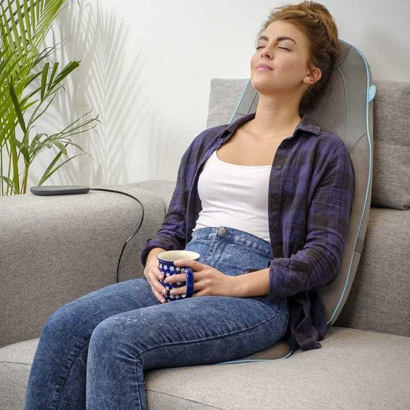 Homedics κάθισμα μασάζ shiatsu με ζελέ και θερμότητα φυσική αίσθηση μασάζ πλάτης & αυχένα, , medium-null