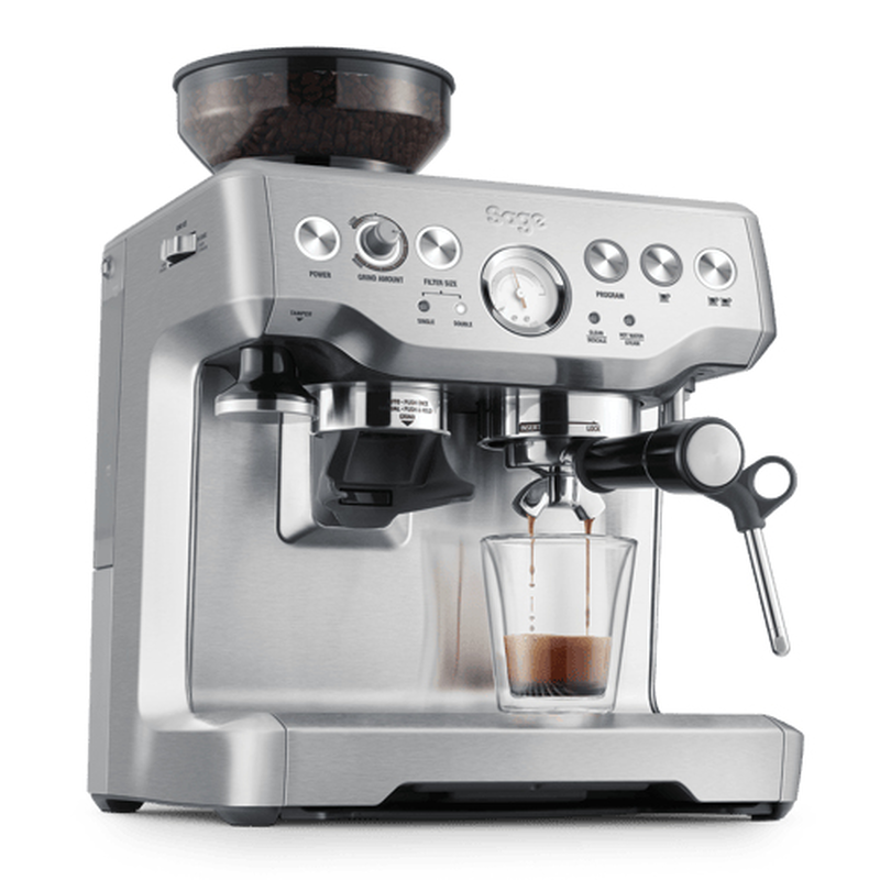Sage bes875uk espresso &mu;&eta;&chi;&alpha;&nu;ή 1850w &pi;ί&epsilon;&sigma;&eta;&sigmaf; 9bar &gamma;&iota;&alpha; espresso &kappa;&alpha;&iota; lungo silver-null