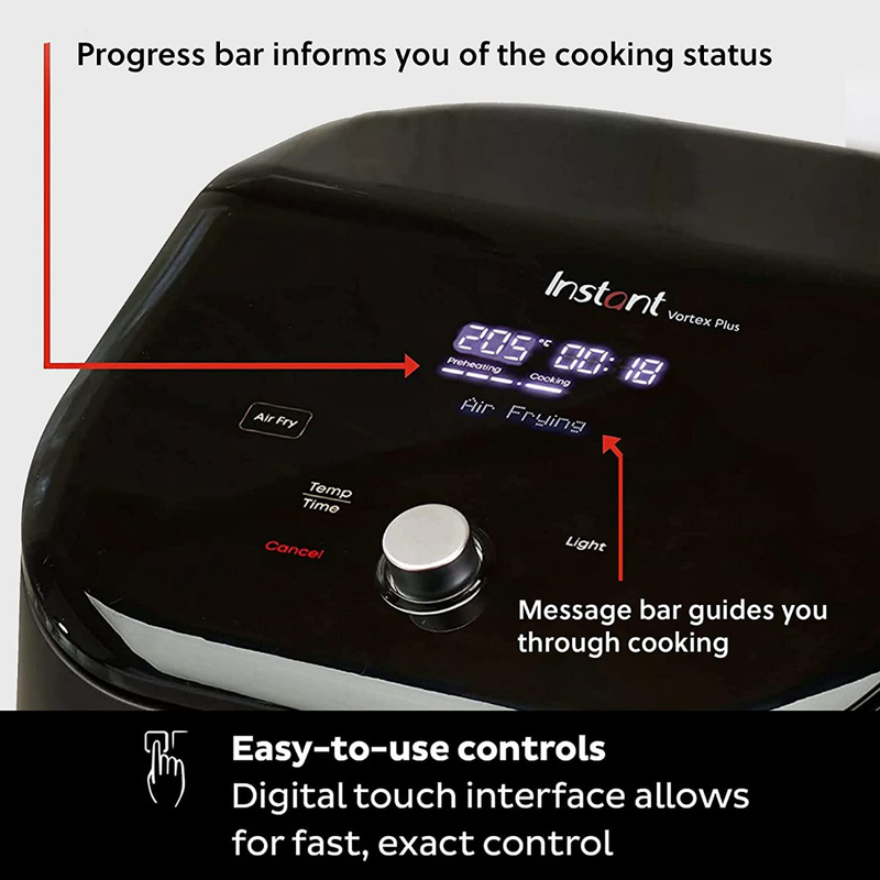 Instant pot Air fryer 7.6l charcoal vortex plus 140-3110-01-uk, , medium-null