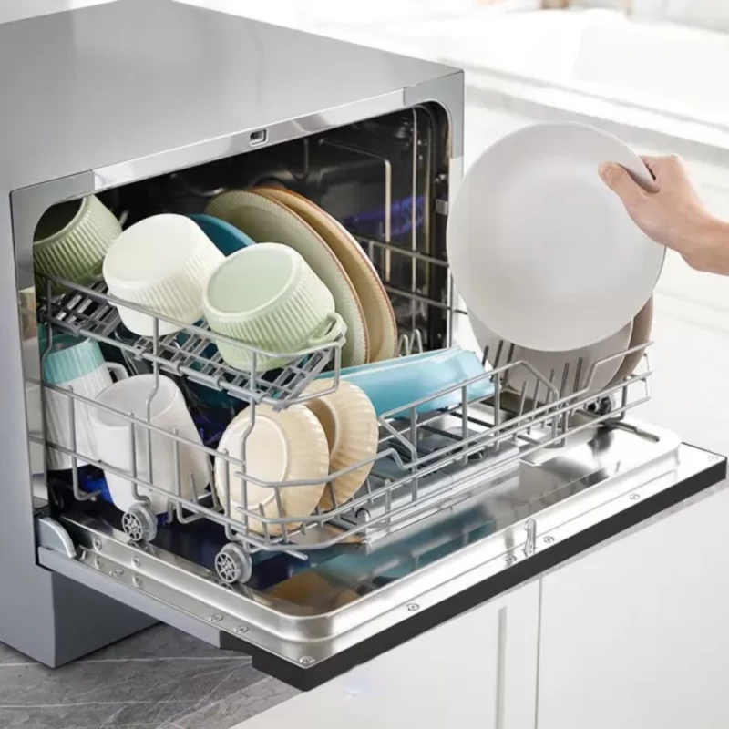Midea mini compact &pi;&lambda;&upsilon;&nu;&tau;ή&rho;&iota;&omicron; &pi;&iota;ά&tau;&omega;&nu; 6 &sigma;&epsilon;&rho;&beta;&iota;&tau;&sigma;&iota;ώ&nu; &mu;&epsilon; Wi-Fi, extra dry, self-clean 70&deg;c & &psi;&eta;&phi;&iota;&alpha;&kappa;ό panel, mtd55s400x inox, , medium-null
