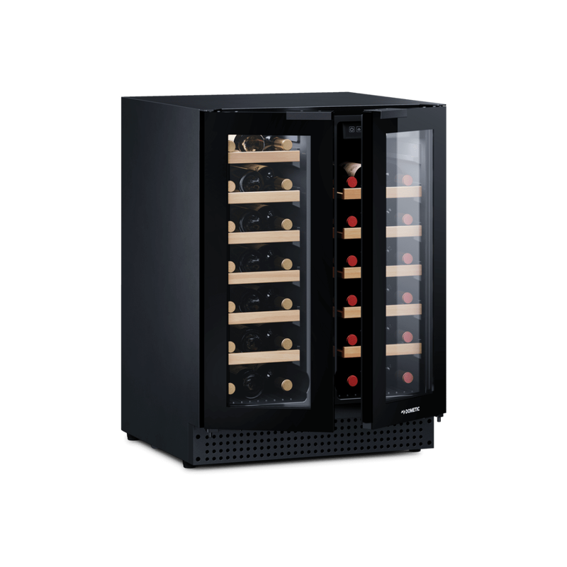 Dometic d42b compressor wine cooler, dual-zone, freestanding or built-in, 42 bottles, , medium-null