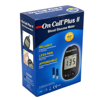On call plus blood glucose meter +strips 50x, , medium