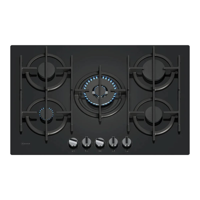 Neff t27piq4s0 glass gas hob 75 cm, black, , medium