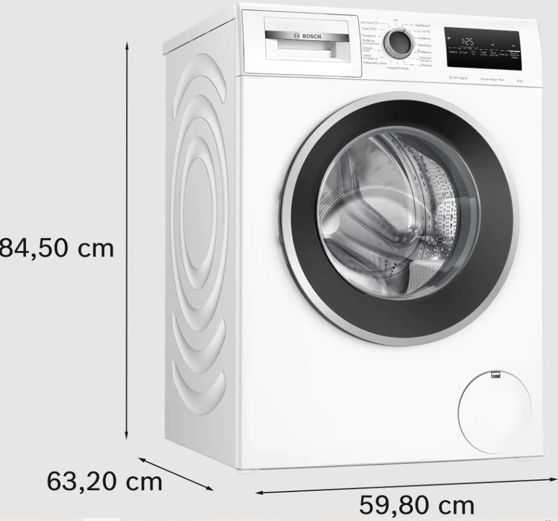 Bosch wan282w2gr washing machine 8kg, 1400rpm, series 4, 5 years General guarantee-null