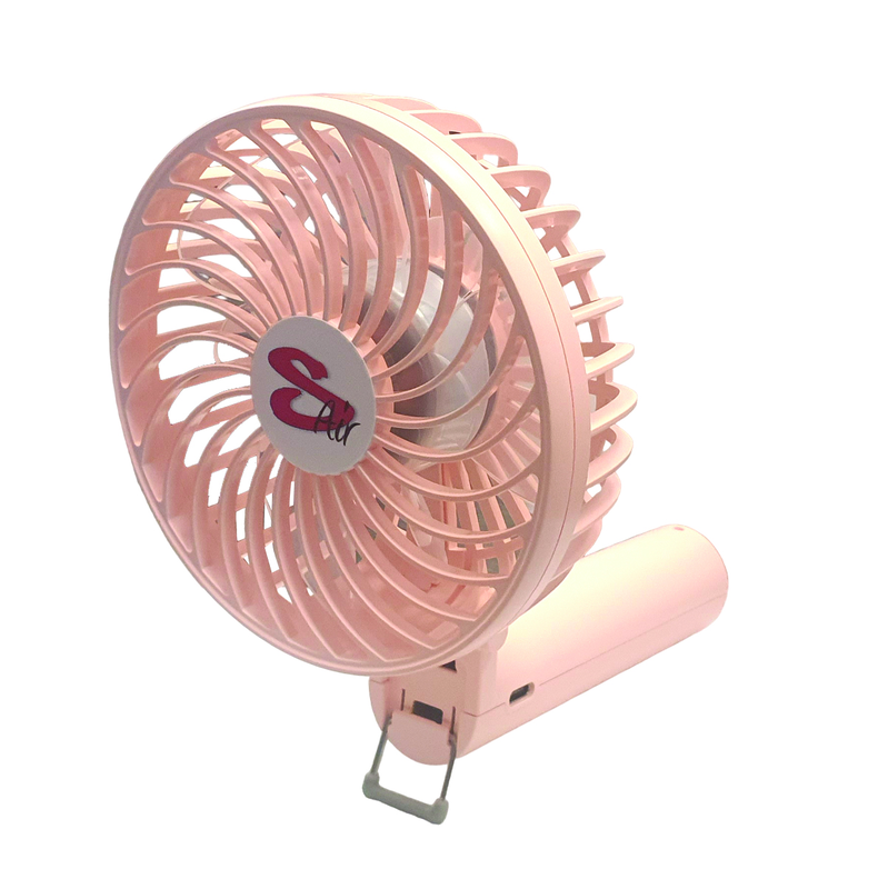 Sair shc USB fan 4w rech fold pink, , medium image number null