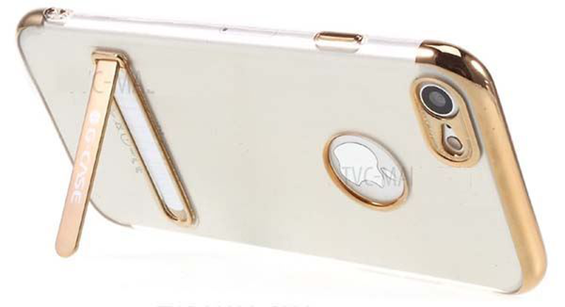 G-case soft TPU kickstand protection phone case for iPhone 8 / 7 4.7 inch - gold, , medium-null