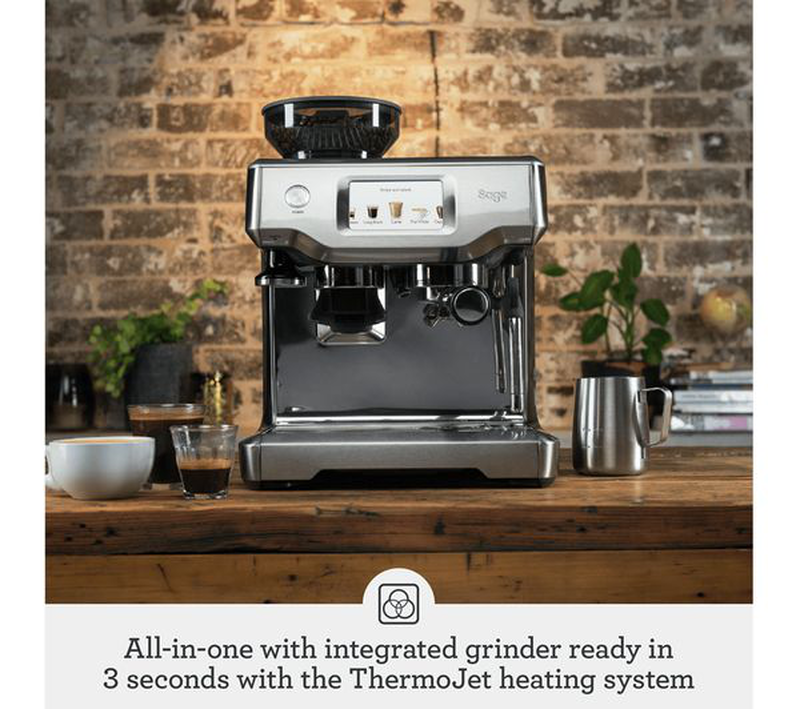 Sage ses880bss2guk1 the barista touch™ espresso machine, , medium image number null