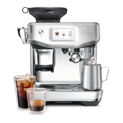 Sage ses882bss4guk1 the barista touch impress espresso coffee machine, Silver, medium