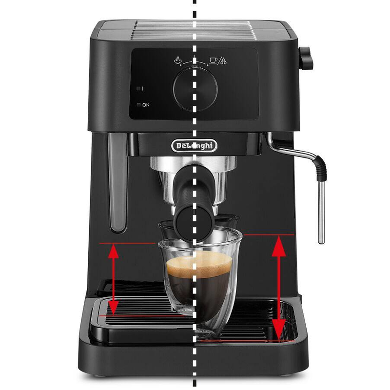 Delonghi ec230.black espresso machine 1100w pressure 15bar for espresso and cappuccino black-null