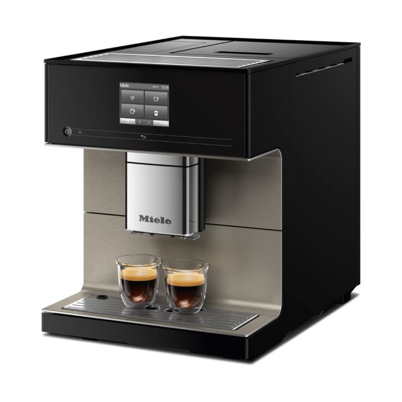 Product image: Miele cm 7550 coffeepassion αυτόματη καφετιέρα 1450w 15bar με aromatic system, onetouch για δύο & cappuccinatore obsidian black, , medium-null