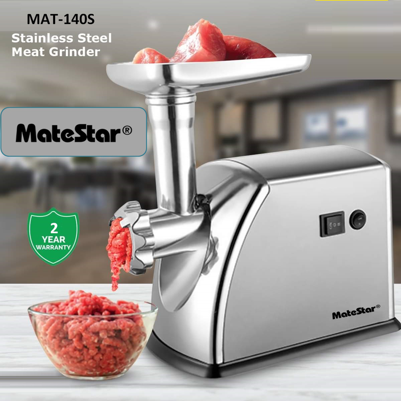 Product image: Matestar mat-140s meat grinder 2800w stainless steel, , medium-null