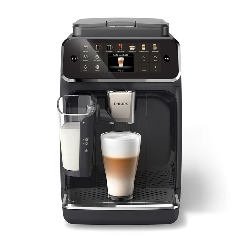 Philips series 4400 πλήρως αυτόματη μηχανή espresso 1500w 15bar με 12 προγραμματισμένα ροφήματα, lattego, τεχνολογία quickstart, κεραμικός μύλος, eco & silentbrew τεχνολογία ep4441/50, , medium-null