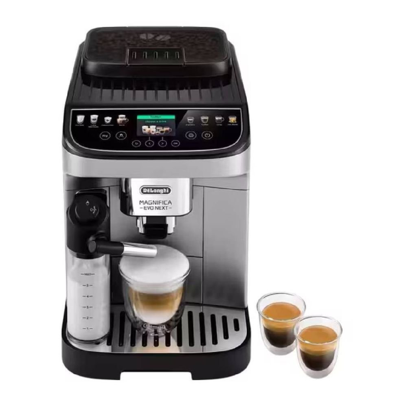 Product image: Delonghi magnifica evo next αυτόματη καφετιέρα espresso 15bar με lattecrema hot, μύλο 13 επιπέδων & αφρόγαλα με ένα άγγιγμα, ασημί ecam310.80.sb, , medium-null