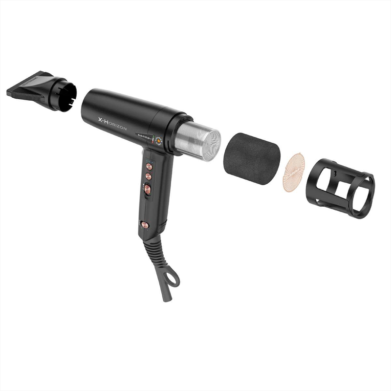 Gamma piu x-horizon new Generation dryer  black, , medium-null